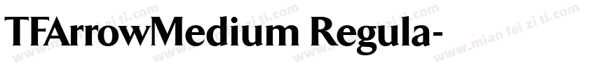 TFArrowMedium Regula字体转换